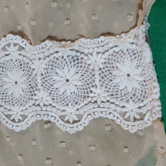 Lush detail women's crochet see through blouse size small? - Picture 3 of 13